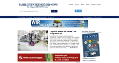 Desktop Screenshot of familienunternehmer-news.de
