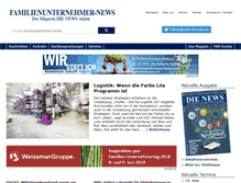 Tablet Screenshot of familienunternehmer-news.de